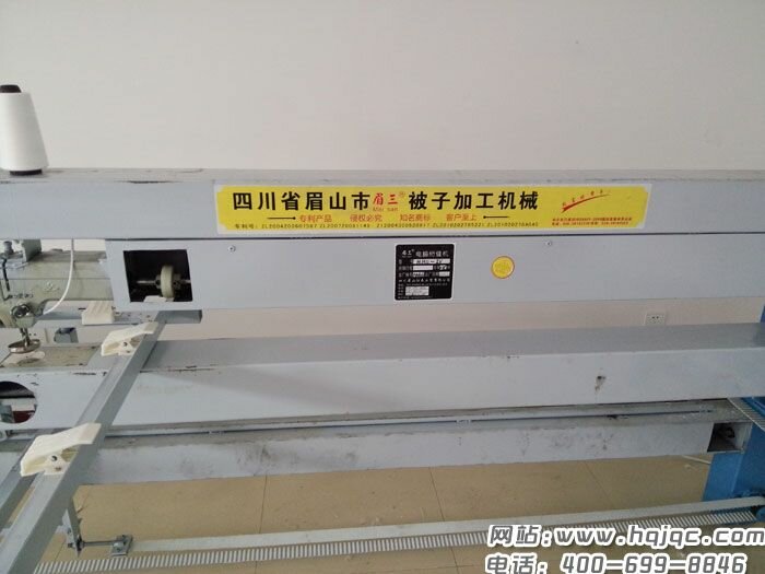 电脑做被子 电脑绗缝机缝被子视频实拍